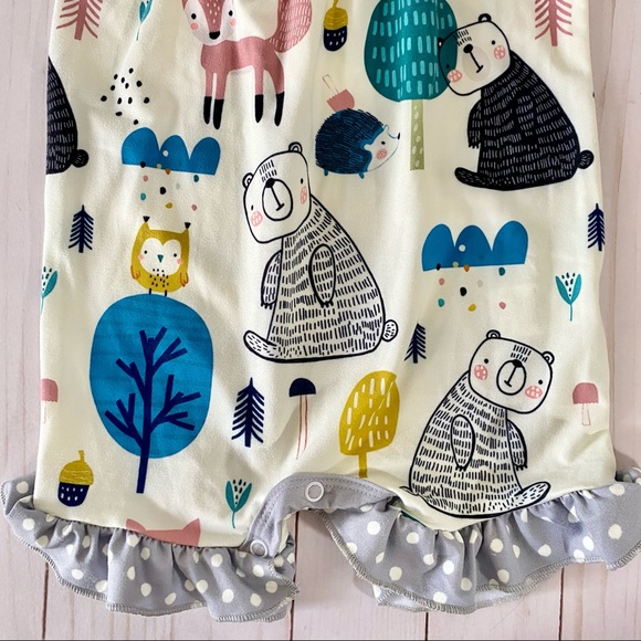 Little Millie Forest Friends Baby Romper 6M - Picture 3 of 5